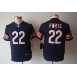 nike youth nfl jerseys chicago bears #22 matt forte blue[nike limited]