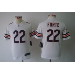 nike youth nfl jerseys chicago bears #22 matt forte white[nike limited]