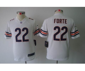 nike youth nfl jerseys chicago bears #22 matt forte white[nike limited]