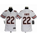 nike youth nfl jerseys chicago bears #22 matt forte white[nike]