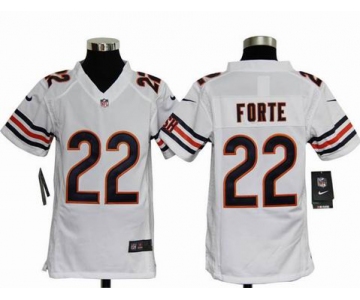 nike youth nfl jerseys chicago bears #22 matt forte white[nike]