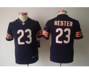 nike youth nfl jerseys chicago bears #23 hester blue[nike limited]