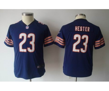 nike youth nfl jerseys chicago bears #23 hester blue[nike]