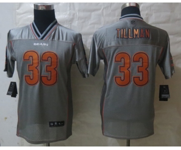 nike youth nfl jerseys chicago bears #33 charles tillman grey[nike vapor]