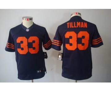 nike youth nfl jerseys chicago bears #33 tillman blue[nike limited orange number]