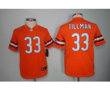 nike youth nfl jerseys chicago bears #33 tillman orange[nike]