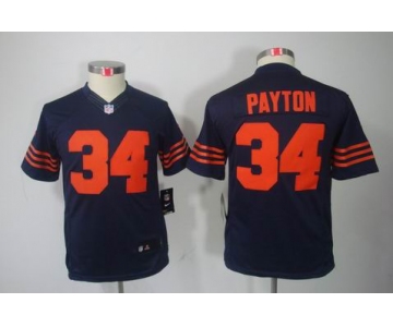 nike youth nfl jerseys chicago bears #34 payton blue[nike limited orange number]