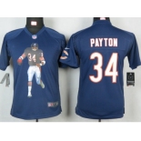 nike youth nfl jerseys chicago bears #34 payton blue[portrait fashion]