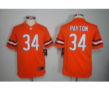 nike youth nfl jerseys chicago bears #34 payton orange[nike limited]