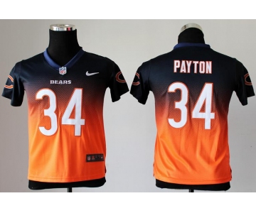 nike youth nfl jerseys chicago bears #34 walter payton blue-orange[nike drift fashion][second version]