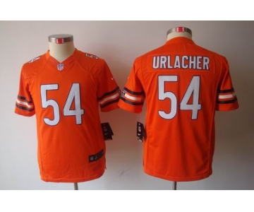 nike youth nfl jerseys chicago bears #54 urlacher orange[nike limited]