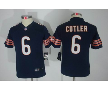 nike youth nfl jerseys chicago bears #6 cutler blue[nike limited]