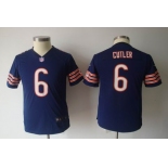 nike youth nfl jerseys chicago bears #6 cutler blue[nike]