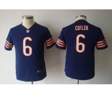 nike youth nfl jerseys chicago bears #6 cutler blue[nike]