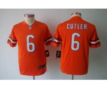 nike youth nfl jerseys chicago bears #6 cutler orange[nike limited]