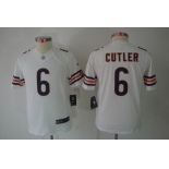 nike youth nfl jerseys chicago bears #6 cutler white[nike limited]