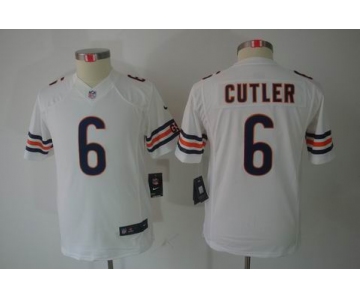 nike youth nfl jerseys chicago bears #6 cutler white[nike limited]