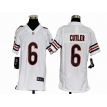 nike youth nfl jerseys chicago bears #6 cutler white[nike]