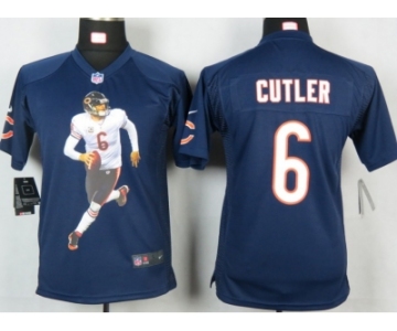 nike youth nfl jerseys chicago bears #6 jay cutler blue[portrait fashion]