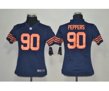 nike youth nfl jerseys chicago bears #90 peppers m&n blue[nike]