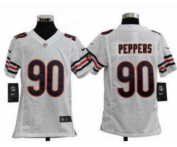 nike youth nfl jerseys chicago bears #90 peppers white[nike]