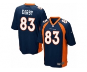 Men Nike Denver Broncos #83 A.J. Derby Game Navy Blue Alternate NFL Jersey