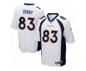 Men Nike Denver Broncos #83 A.J. Derby Game White NFL Jersey