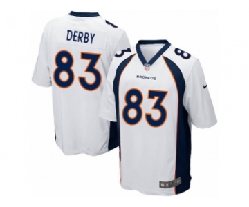 Men Nike Denver Broncos #83 A.J. Derby Game White NFL Jersey