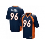 Men Nike Denver Broncos #96 Shelby Harris Game Navy Blue Alternate NFL Jersey