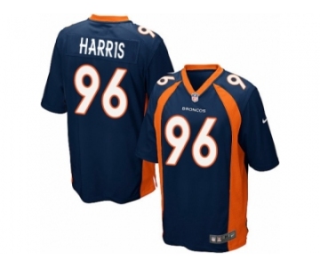 Men Nike Denver Broncos #96 Shelby Harris Game Navy Blue Alternate NFL Jersey