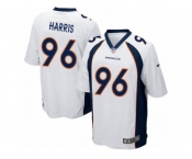 Men Nike Denver Broncos #96 Shelby Harris Game White NFL Jersey