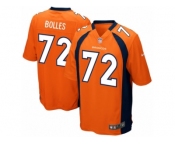 Men's Denver Broncos #72 Garett Bolles Nike Orange 2017 Draft Pick Game Jersey