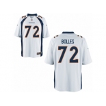 Men's Denver Broncos #72 Garett Bolles Nike White 2017 Draft Pick Game Jersey