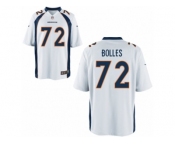 Men's Denver Broncos #72 Garett Bolles Nike White 2017 Draft Pick Game Jersey