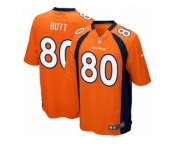 Men's Denver Broncos #80 Jake Butt Nike Orange 2017 Draft Pick Game Jersey