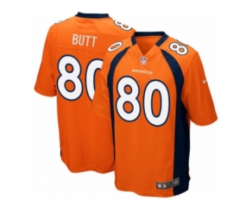 Men's Denver Broncos #80 Jake Butt Nike Orange 2017 Draft Pick Game Jersey