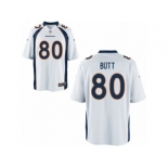 Men's Denver Broncos #80 Jake Butt Nike White 2017 Draft Pick Game Jersey