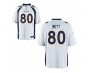 Men's Denver Broncos #80 Jake Butt Nike White 2017 Draft Pick Game Jersey