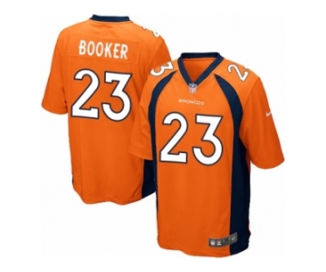 Men's Nike Denver Broncos #23 Devontae Booker Game Orange Team Color NFL Jersey