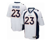 Men's Nike Denver Broncos #23 Devontae Booker Game White NFL Jersey