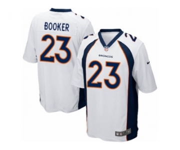 Men's Nike Denver Broncos #23 Devontae Booker Game White NFL Jersey