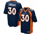 Men's Nike Denver Broncos #30 Phillip Lindsay Game Navy Blue Alternate NFL Jersey