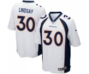 Men's Nike Denver Broncos #30 Phillip Lindsay Game White NFL Jersey