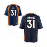 Men's Nike Denver Broncos #31 Justin Simmons Game Navy Blue Alternate NFL Jersey