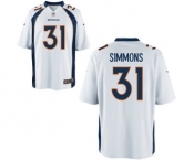 Men's Nike Denver Broncos #31 Justin Simmons Game White NFL Jersey