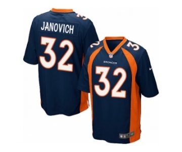 Men's Nike Denver Broncos #32 Andy Janovich Game Navy Blue Alternate NFL Jersey