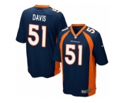 Men's Nike Denver Broncos #51 Todd Davis Game Navy Blue Alternate NFL Jersey