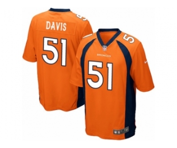 Men's Nike Denver Broncos #51 Todd Davis Game Orange Team Color NFL Jersey