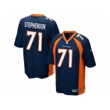 Men's Nike Denver Broncos #71 Donald Stephenson Game Navy Blue Alternate NFL Jersey