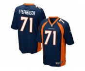 Men's Nike Denver Broncos #71 Donald Stephenson Game Navy Blue Alternate NFL Jersey